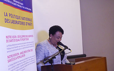 Dr. Marie Gréta Roy Clément, Minister of Health of Haiti