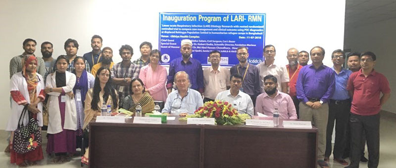Launch of a study on lower acute respiratory infections in Rohingya refugee camps to improve and adapt patient care in a humanitarian crisis