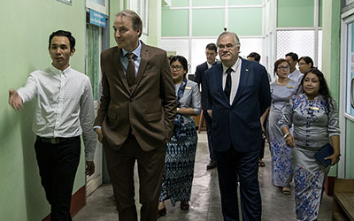 Visite de l’ambassadeur français Christian Lechervy et de l’ambassadeur européen Kristian Schmidt