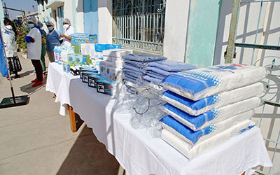 Des équipements de protection individuelle, consommable donnés par la Fondation Merieux dans la lutte contre la COVID-19 à Madagascar