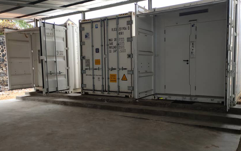 les laboratoires containers de l'INRB à Goma