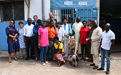 Les membres présents lors de l'inauguration - Crédits photo : Sekou Sidibe