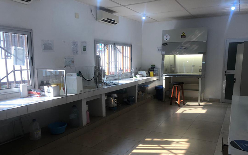 Vue intérieure du laboratoire