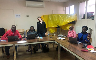 Séance de travail avec les Fellows du Sénégal