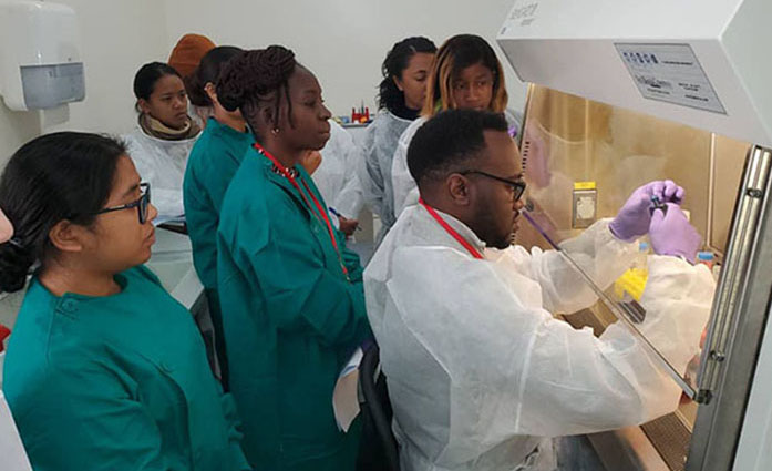 Participants in the training workshop