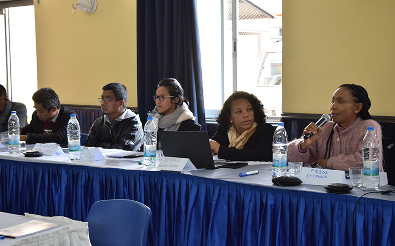 Les participants lors de l'atelier de travail pour la mise en place d'un DNO